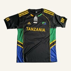Adidas Black Tanzania Soccer Jersey 2020